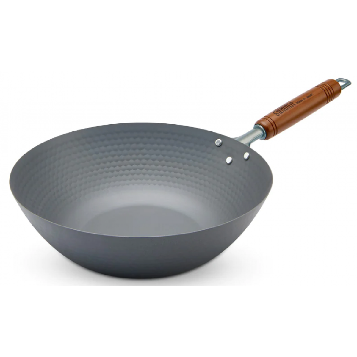 Summit 33cm 頂級窒化槌目北京鍋 - 新潟燕三条製、防鏽耐用、IH兼容